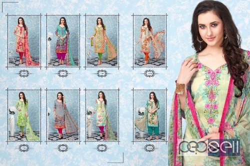 cotton printed salwar kameez from shalika vol18 at wholesale  0 