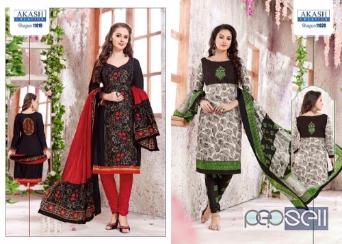 cotton printed churidar suits from akash shagun vol11 at wholesale moq- 25pcs no singles 0 