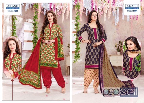cotton printed churidar suits from akash shagun vol11 at wholesale moq- 25pcs no singles 1 
