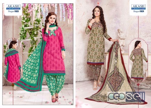 cotton printed churidar suits from akash shagun vol11 at wholesale moq- 25pcs no singles 5 