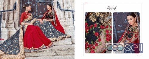 designer two way sarees from saroj twin sister vol4 at wholesale available moq- 8pcs no singles 0 