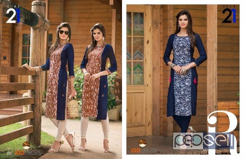 cotton kurtis in prints available from 100miles club21 at wholesale moq-6pcs size- m to 4xl no singles 1 
