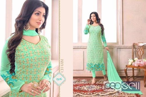 georgette self work suits from ayesha vol6 at wholesale moq- 6pcs no singles 1 