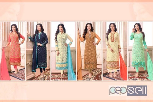 georgette self work suits from ayesha vol6 at wholesale moq- 6pcs no singles 5 