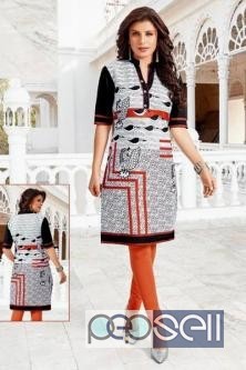 Elegant printed pure cotton designer kurtis available in all size 0 