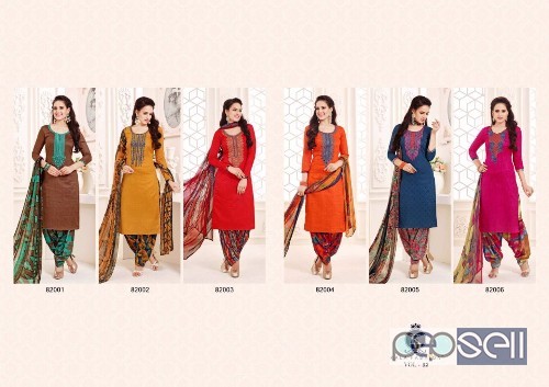 cotton satin patiala suits from kala ishqbaaz vol82 at wholesale moq- 6pcs no singles 0 