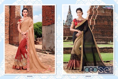 ​designer georgette heavy work sarees from ambica 22000 series​ available in singles and wholesale 1 