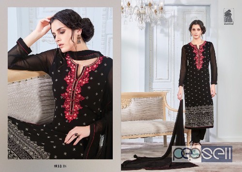 georgette semistitched embroidered suits from sahiba nour vol9 at wholesale 3 