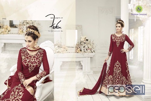 georgette semistitched work suits from roles vol9 at wholesale available moq- 6pcs no singles 2 
