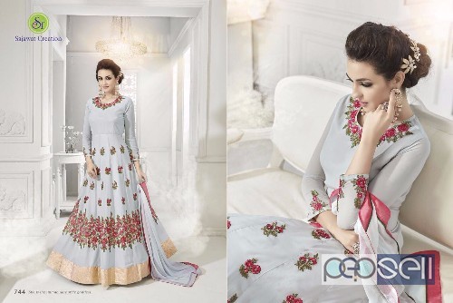 georgette semistitched work suits from roles vol9 at wholesale available moq- 6pcs no singles 3 