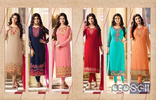 georgette semistitched designer suits from fiona ayesha takia vol13 at wholesale 0 