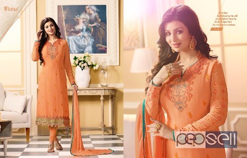 georgette semistitched designer suits from fiona ayesha takia vol13 at wholesale 1 
