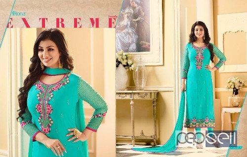 georgette semistitched designer suits from fiona ayesha takia vol13 at wholesale 2 