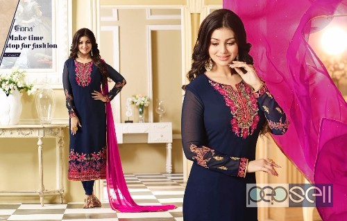 georgette semistitched designer suits from fiona ayesha takia vol13 at wholesale 5 