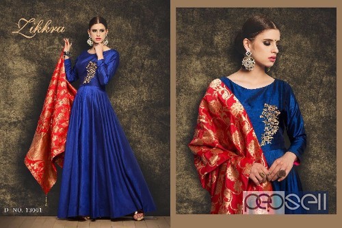 designer silk party wear anarkali readymade from zikkra vol8 at wholesale and singles. 0 