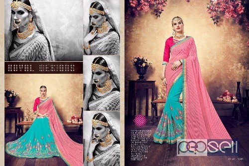 designer georgette sarees from saroj alisha at wholesale. moq- 12pcs. no singles 0 