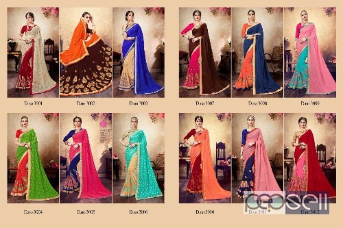 designer georgette sarees from saroj alisha at wholesale. moq- 12pcs. no singles 5 