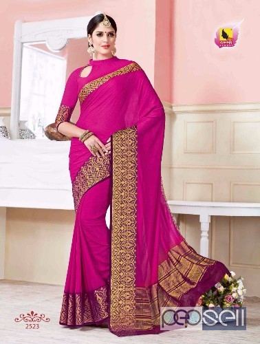 crepe silk sarees from ashika 2521 series at wholesale. moq- 16pcs. no singles 5 