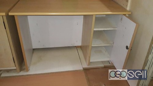 Office tables by refurbished prelaminated partical board 2 