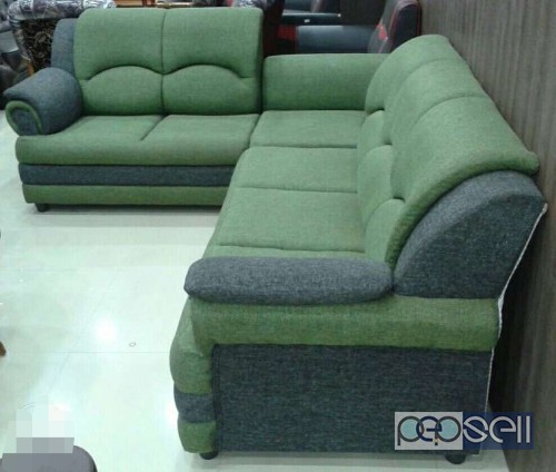 Green and Gray sectional sofa for sale in Kottayam 0 