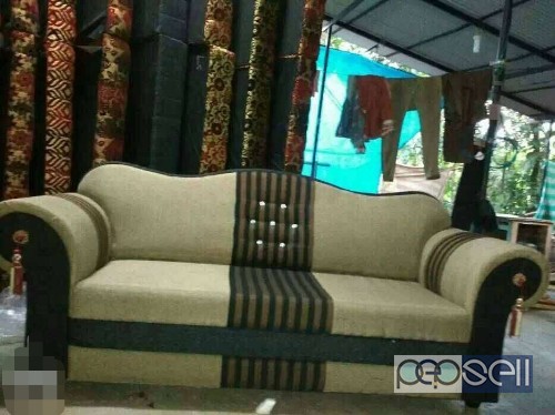Red And Black Fabric Sofa for sale in Chalakudy 1 