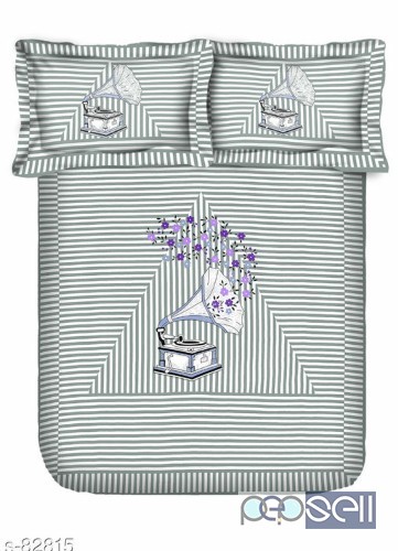 Comfortable Glace Cotton Double Bedsheet  0 