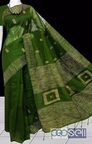 Ghicha work Cotton Silk Saree with BP. Nadia, West Bengal 2 