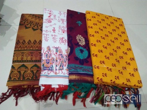 Pure handloom cotton printed dress material  Bangalore, India 1 