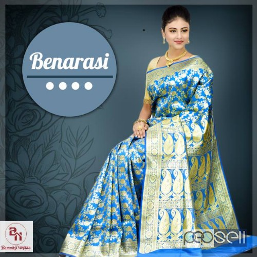Buy Banarasi silk sarees for special occasions online at Banarasi Niketan 0 
