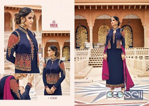 georgette designer suits from vivek marissa at wholesale and singles singles at rs1500 each 0 