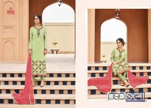 georgette designer suits from vivek marissa at wholesale and singles singles at rs1500 each 1 