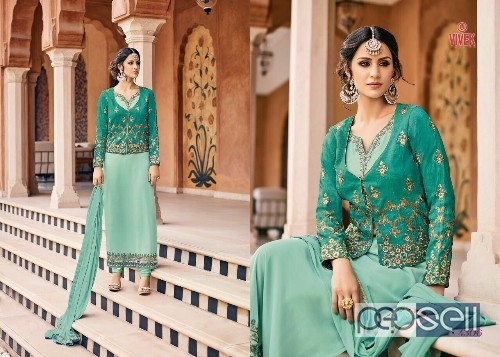 georgette designer suits from vivek marissa at wholesale and singles singles at rs1500 each 3 