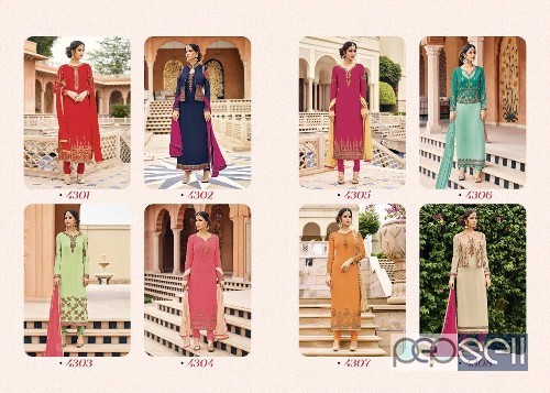 georgette designer suits from vivek marissa at wholesale and singles singles at rs1500 each 4 