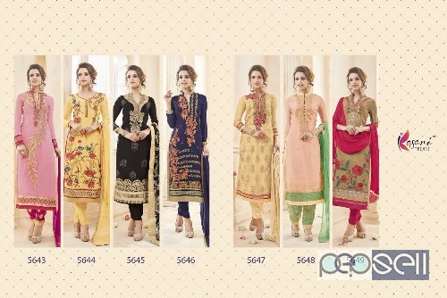 georgette semistitched suits from kesari arushi vol8 at wholesale singles available at rs1190 each 0 