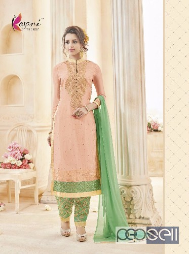 georgette semistitched suits from kesari arushi vol8 at wholesale singles available at rs1190 each 1 