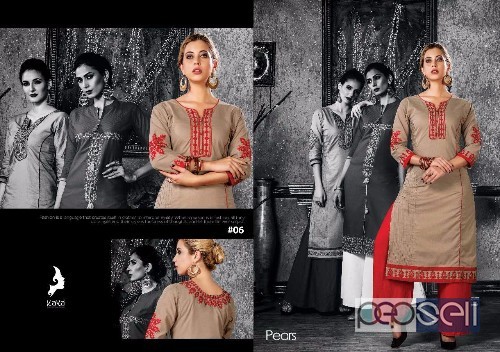 cambric cotton kurtis from kaya pears at wholesale available moq-10pcs no singles size- m to 3xl 1 