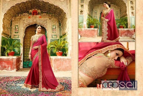 designer fancy georgette sarees from ardhangini sakshi at wholesale and singles  singles at rs1600 each 1 