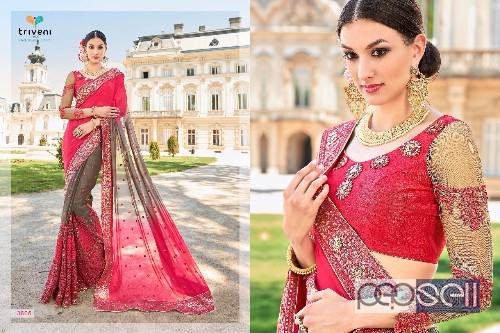 designer georgette sarees from triveni harshita available at wholesale and singles singles at rs3200 each 1 