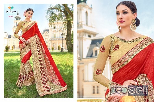 designer georgette sarees from triveni harshita available at wholesale and singles singles at rs3200 each 3 