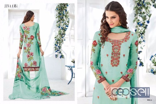 cotton silk digital printed suits from jinaam falak at wholesale and singles available singles at rs2000 each 0 