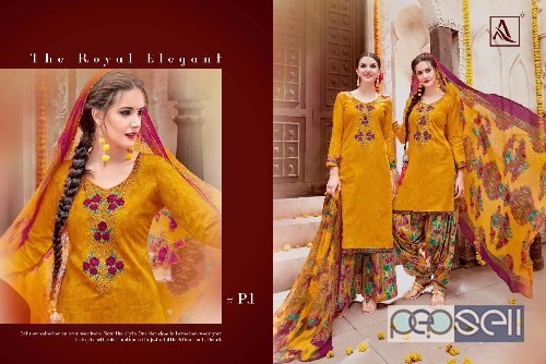 jam cotton work patiala suits from alok punjab queen vol2 at wholesale no singles moq-10pcs 3 