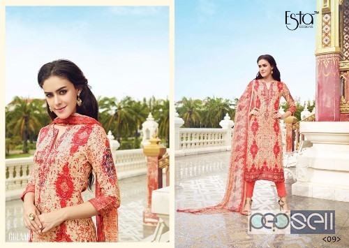 glace satin printed suits from esta gulaboo at wholesale and singles singles at rs1600 each 4 