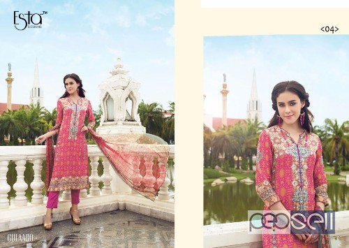glace satin printed suits from esta gulaboo at wholesale and singles singles at rs1600 each 5 