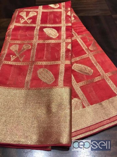 chanderi zari drapes sarees- rs2000 each resellers welcome 2 