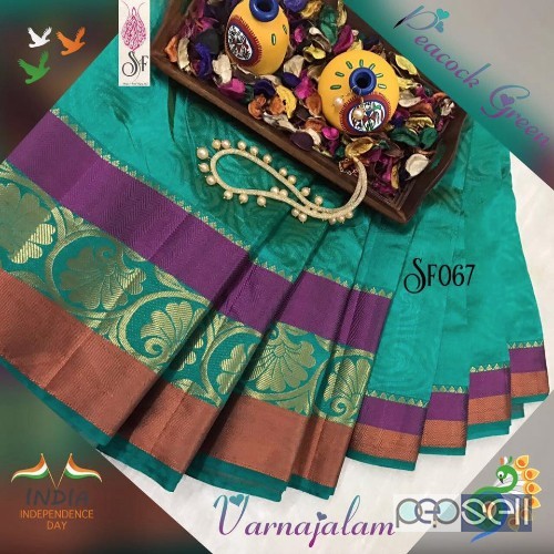 SF067 brand dupion embossed silk sarees  non catalog at wholesale moq- 6pcs no singles price- rs750 each 3 