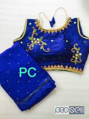 PC brand non catalog sarees Pure gerogeet material  Pearl work saree Ready made blouse Blouse 38 stitched size upto 40 (customise) price- rs750 each m 3 