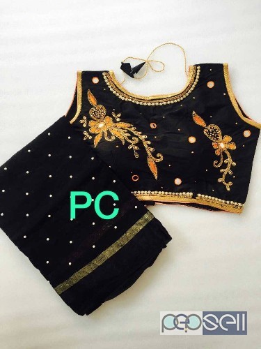 PC brand non catalog sarees Pure gerogeet material  Pearl work saree Ready made blouse Blouse 38 stitched size upto 40 (customise) price- rs750 each m 4 