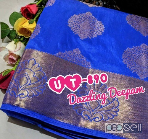 UT890 deepam silk sarees non catalog price- rs750 each moq- 10pcs no singles 0 