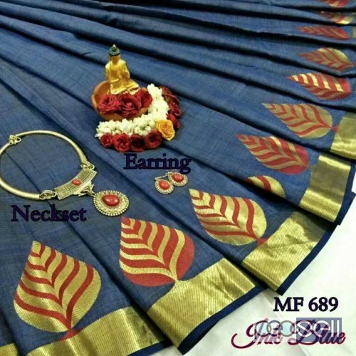 MF689 brand tussar silk sarees non catalog at wholesale moq- 10pcs no singles price- rs750 each 3 