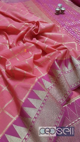 MTB brand banarasi georgette sarees- rs2000 each resellers welcome 3 